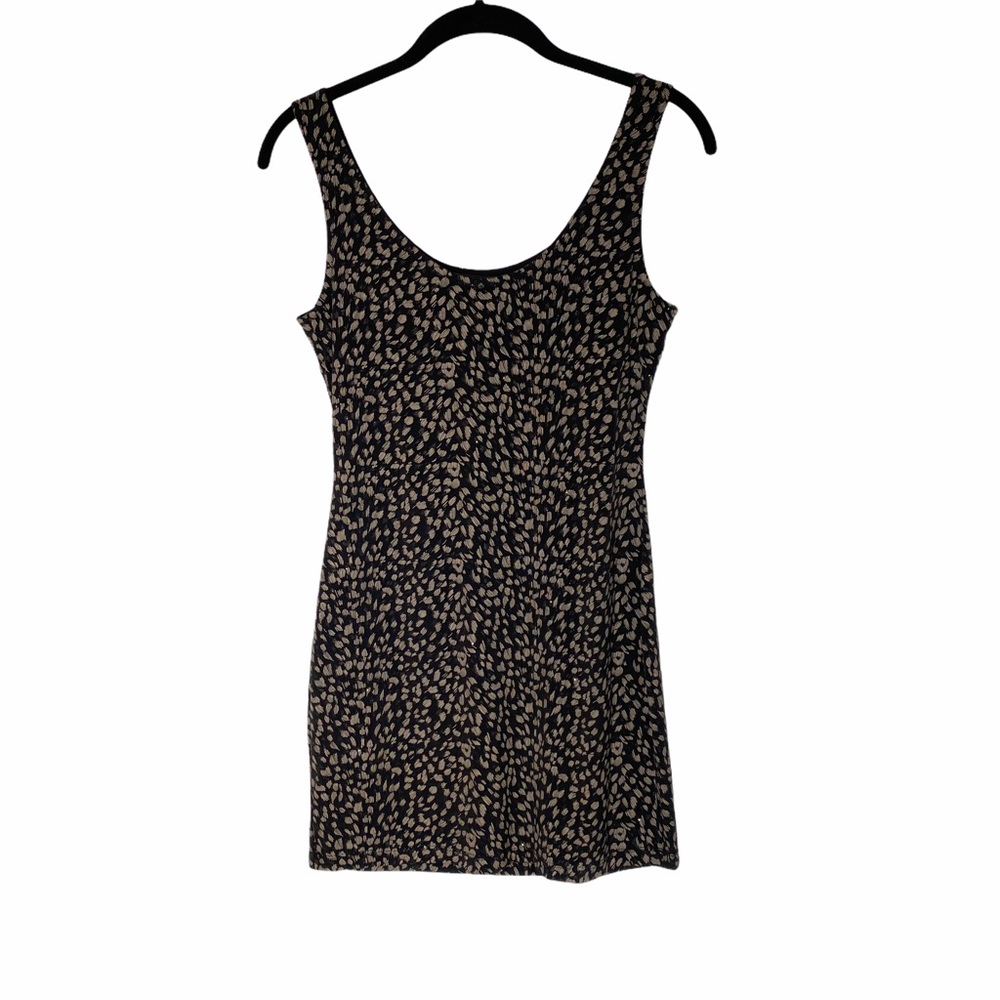 Backstage Black Brown Short Tank Dress